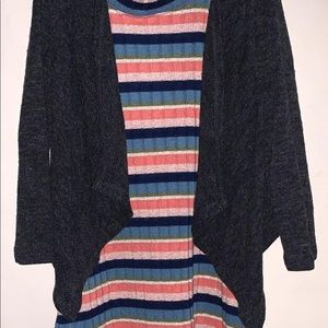 Fairly new 2 pieces dress with cardigan